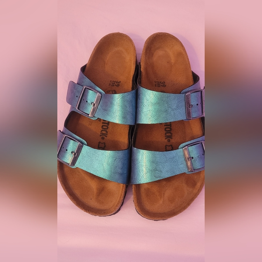 Birkenstock Sydney Luxe Buckle Sandals Size 39 - Picture 3 of 4